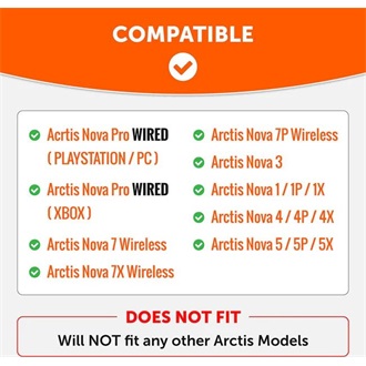 Wicked Cushions Arctis Nova WC FreeZe Cooling Gel gaming fülpárna fekete