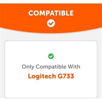 Wicked Cushions FreeZe for Logitech G733 gaming fülpárna fekete