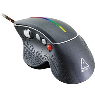 Wired High-end Gaming Mouse with 6 programmable buttons, sunplus optical sensor, 6 levels of DPI and up to 6400, 2 milli