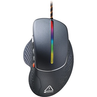 Wired High-end Gaming Mouse with 6 programmable buttons, sunplus optical sensor, 6 levels of DPI and up to 6400, 2 milli