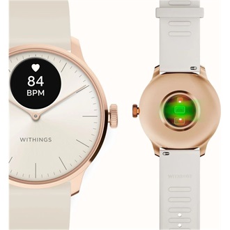 Withings HWA11-model 1 ScanWatch Light 37mm rózsaarany sand okosóra