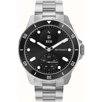 Withings ScanWatch Nova hibrid 42mm fekete okosóra