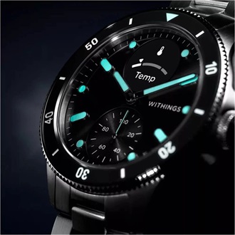 Withings ScanWatch Nova hibrid 42mm fekete okosóra
