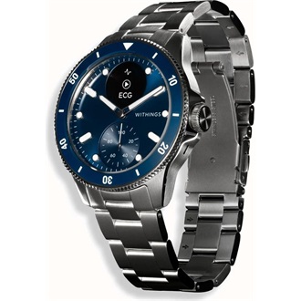 Withings ScanWatch Nova hibrid 42mm kék okosóra