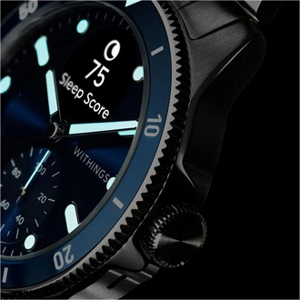 Withings ScanWatch Nova hibrid 42mm kék okosóra