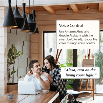 Woox R4554 650lm RGBW B22 LED Wi-Fi smart home fényforrás