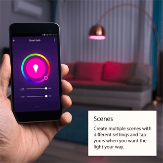 Woox R4554 650lm RGBW B22 LED Wi-Fi smart home fényforrás