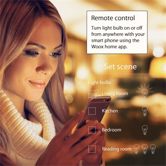 Woox R4554 650lm RGBW B22 LED Wi-Fi smart home fényforrás