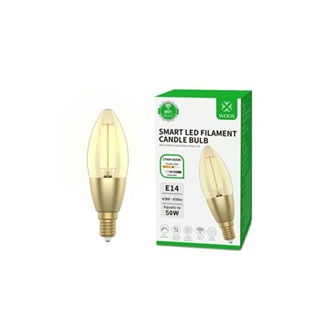 Woox R5141 470lm meleg-fehér / hideg-fehér E14 C37 gyertya LED Wi-Fi smart home Bluetooth fényforrás