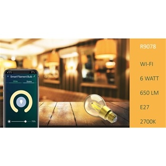 Woox R9078 650lm meleg-fehér E27 LED smart home fényforrás