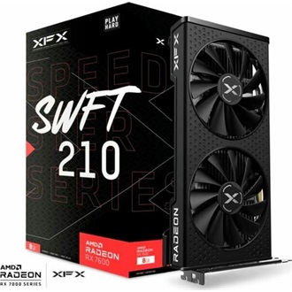 XFX Radeon RX 7600 Speedster SWFT 210 8GB GDDR6 128-bit grafikus kártya