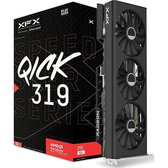 XFX Radeon RX 7700 XT Speedster QUICK 319 Black 12GB GDDR6 192-bit grafikus kártya