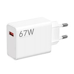 XIAOMI HYPERCHARGE hálózati töltő USB aljzat 67W, gyorstöltő, FEHÉR (Gigapack csomagolás)