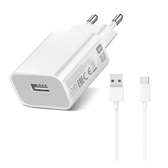 XIAOMI MDY-09-EW hálózati töltő USB aljzat (10W, gyorstöltő + Type-C kábel) FEHÉR (Gigapack csomagolás)