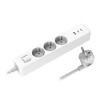 XIAOMI POWER STRIP hálózati elosztó 3 AC+USB+2 Type-C aljzat 20W, PD gyorstöltő + 150cm tápkábel, FEHÉR