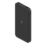 XIAOMI Redmi PowerBank Dual powerbank 2 USB+Type-C+microUSB aljzat 10000mAh, gyorstöltő, FEKETE