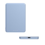 XIAOMI SUPER SLIM vésztöltő Type-C aljzat (5000mAh, 22.5W, gyorstöltő, mágneses) VILÁGOSKÉK