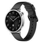 XIAOMI Watch S4 41mm okosóra (fluorgumi szíj, aktivitásmérő, pulzusmérő, telefonhívás, GPS, NFC, vízálló) FEKETE