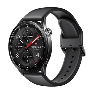 XIAOMI Watch S5 okosóra (szilikon szíj, aktivitásmérő, pulzusmérő, telefonhívás, GPS, NFC, 5ATM, IP68 vízálló) FEKETE