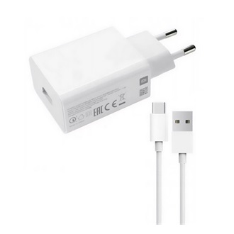 XIAOMI hálózati töltő USB aljzat 15W + Type-C kábel FEHÉR