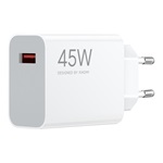 XIAOMI hálózati töltő USB aljzat 45W, gyorstöltő, FEHÉR