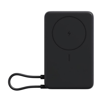 XIAOMI vésztöltő Type-C aljzat (10000mAh, 33W, gyorstöltő, wireless, mágneses, kitámasztó, LED jelzés) SÖTÉTSZÜRKE
