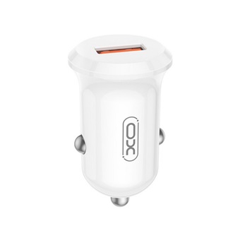 XO CC68 autós töltő USB aljzat (18W, PD gyorstöltő) FEHÉR