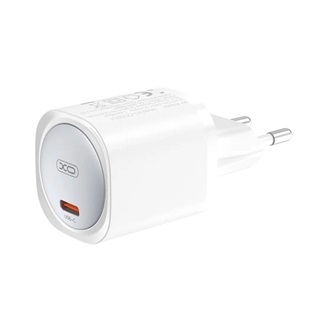 XO CE20 hálózati töltő Type-C aljzat (30W, GaN, PD gyorstöltő) FEHÉR