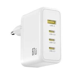 XO CE39 GaN 67W univerzális hálózati töltő adapter fehér
