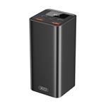 XO PB97 vésztöltő 2 USB+2 Type-C aljzat 20000mAh, LED kijelző, FEKETE