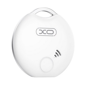 XO bluetooth nyomkövető (kulcstartóra, táskára, autóba, valós idejű nyomkövetés, CR2032 elem) FEHÉR