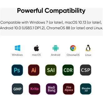 XP-PEN Artist Pro 22 Gen2 digitalizáló rajztábla fekete