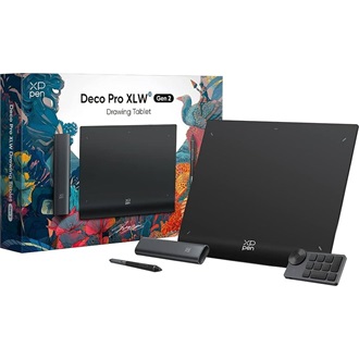 XP-PEN Deco Pro XLW + ACK05 digitalizáló rajztábla fekete