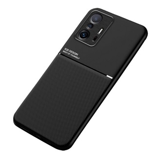 Xiaomi 11T Pro Gigapack Szilikon telefonvédő ütésállóság, csíkos, FEKETE