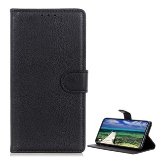 Xiaomi 11T Pro Gigapack tok álló, bőr hatású FLIP, prémium, FEKETE