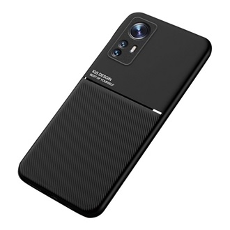Xiaomi 12X Gigapack Szilikon telefonvédő ütésállóság, csíkos, FEKETE