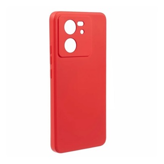 Xiaomi 13T Pro Gigapack Szilikon telefonvédő matt, prémium, PIROS