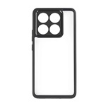 Xiaomi 14T Pro 5G GIGAPACK Szilikon telefonvédő ütésállóság, átlátszó hátlap, FEKETE