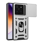 Xiaomi 14T Pro 5G Gigapack Defender szilikon telefonvédő ütésállóság, kameravédő, EZÜST