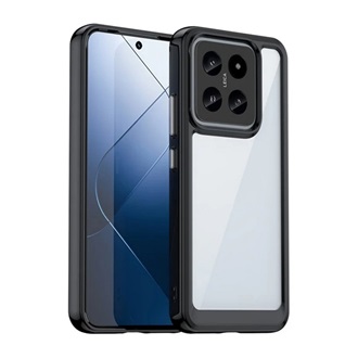 Xiaomi 14 5G GIGAPACK Szilikon telefonvédő ütésállóság, átlátszó hátlap, FEKETE