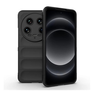 Xiaomi 14 Ultra 5G Gigapack Szilikon telefonvédő ütésállóság, 3D, FEKETE
