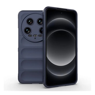 Xiaomi 14 Ultra 5G Gigapack Szilikon telefonvédő ütésállóság, 3D, SÖTÉTKÉK