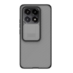 Xiaomi 15T NILLKIN CAMSHIELD PRO szilikon telefonvédő ütésállóság, csíkos, ÁTLÁTSZÓ/FEKETE