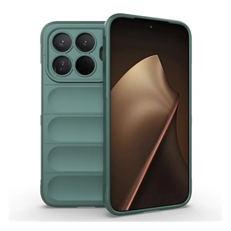 Xiaomi 15T Pro GIGAPACK Szilikon telefonvédő ütésállóság, 3D, SÖTÉTZÖLD