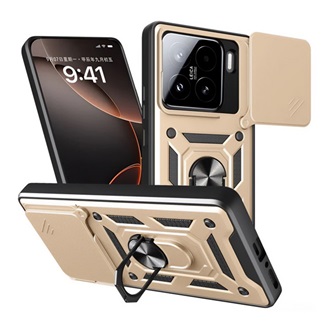 Xiaomi 15 GIGAPACK Defender szilikon telefonvédő ütésállóság, kameravédő, ARANY