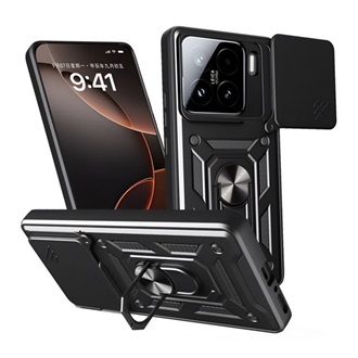 Xiaomi 15 GIGAPACK Defender szilikon telefonvédő ütésállóság, kameravédő, FEKETE