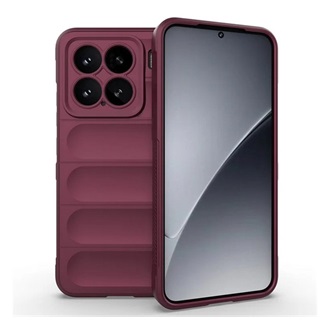 Xiaomi 15 GIGAPACK Szilikon telefonvédő ütésállóság, 3D, BORDÓ