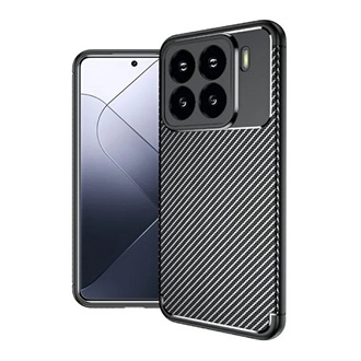 Xiaomi 15 GIGAPACK Szilikon telefonvédő ütésállóság, karbon minta, FEKETE