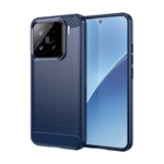 Xiaomi 15 GIGAPACK Szilikon telefonvédő ütésállóság, karbon minta, SÖTÉTKÉK