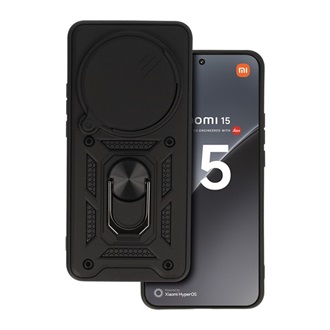 Xiaomi 15 Ultra GIGAPACK Defender szilikon telefonvédő ütésállóság, kameravédő, FEKETE